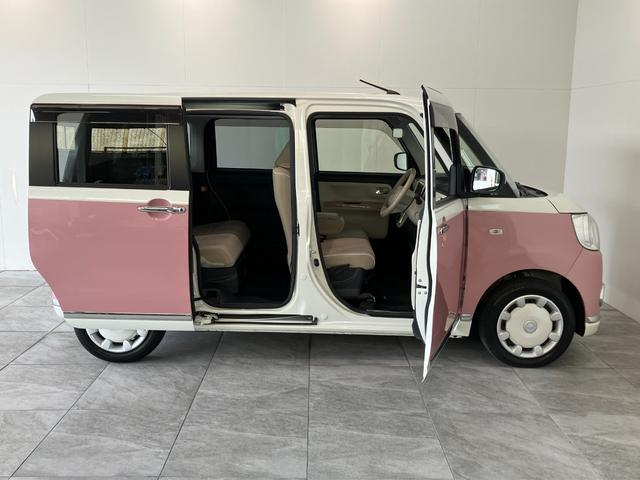 ムーヴキャンバスGメイクアップVS SA3 8型ナビ パノラマカメラ衝突被害軽減ブレーキ 8型フルセグナビ DVD再生 Bluetooth USB パノラマカメラ 前後ドラレコ ETC 両側電動スライドドア LED オートエアコン シートヒーター エコアイドル(滋賀県)の中古車