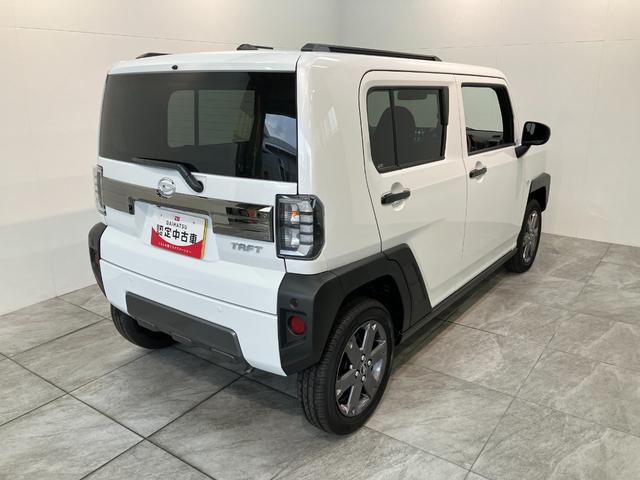 タフトGダーククロムベンチャー 9型DA Bカメラ 届出済未使用車衝突被害軽減ブレーキ コーナーセンサー ディスプレイオーディオ フルセグ Bluetooth USB バックカメラ 前席シートヒーター 電動パーキング LED オートライト クルコン オートエアコン(滋賀県)の中古車