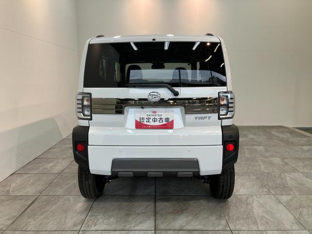 タフトGダーククロムベンチャー 9型DA Bカメラ 届出済未使用車衝突被害軽減ブレーキ コーナーセンサー ディスプレイオーディオ フルセグ Bluetooth USB バックカメラ 前席シートヒーター 電動パーキング LED オートライト クルコン オートエアコン(滋賀県)の中古車