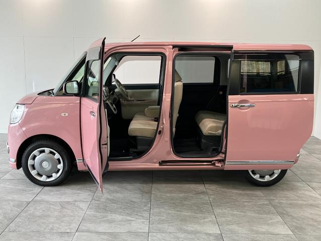 ムーヴキャンバスGメイクアップリミテッドSA3 4WD ナビ パノラマカメラ衝突被害軽減ブレーキ フルセグナビ DVD再生 Bluetooth USB パノラマカメラ ドラレコ 両側電動スライドドア LED オートライト オートエアコン エコアイドル フルタイム4WD(滋賀県)の中古車