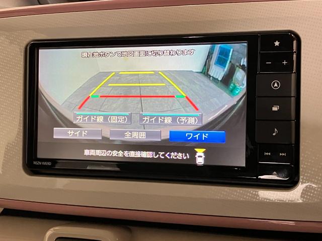 ムーヴキャンバスGメイクアップリミテッドSA3 4WD ナビ パノラマカメラ衝突被害軽減ブレーキ フルセグナビ DVD再生 Bluetooth USB パノラマカメラ ドラレコ 両側電動スライドドア LED オートライト オートエアコン エコアイドル フルタイム4WD(滋賀県)の中古車