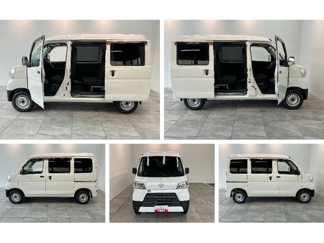 ハイゼットカーゴDX SA3 フルセグナビ キーレス AT車 前席P/W衝突被害軽減ブレーキ スマアシ キーレス 前席パワーウインドウ フルセグナビ DVD再生 Bluetooth LED オートライト マニュアルレベリング エコアイドル タイヤ4本新品交換済み(滋賀県)の中古車