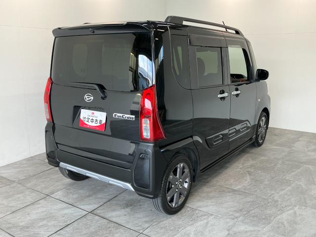 タントファンクロスターボ 10型フルセグナビ パノラマ 車検整備付衝突被害軽減ブレーキ コーナーセンサー 10型フルセグナビ Bluetooth DVD再生 USB パノラマカメラ 前後ドラレコ 両側電動スライドドア 前席シートヒーター LED レーダークルーズ(滋賀県)の中古車