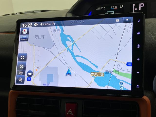 タントファンクロスターボ 10型フルセグナビ パノラマ 車検整備付衝突被害軽減ブレーキ コーナーセンサー 10型フルセグナビ Bluetooth DVD再生 USB パノラマカメラ 前後ドラレコ 両側電動スライドドア 前席シートヒーター LED レーダークルーズ(滋賀県)の中古車