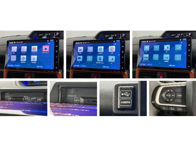 タントファンクロスターボ 10型フルセグナビ パノラマ 車検整備付衝突被害軽減ブレーキ コーナーセンサー 10型フルセグナビ Bluetooth DVD再生 USB パノラマカメラ 前後ドラレコ 両側電動スライドドア 前席シートヒーター LED レーダークルーズ(滋賀県)の中古車