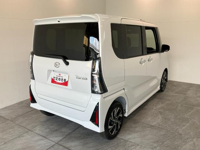 タントカスタムＸリミテッド　レーダークルコン　届出済未使用車衝突被害軽減ブレーキ　コーナーセンサー　バックカメラ（ナビ装着時用）　両側電動スライドドア　前席シートヒーター　電動パーキングブレーキ　ＬＥＤ　オートライト　オートエアコン　クルコン　スマートキー（滋賀県）の中古車