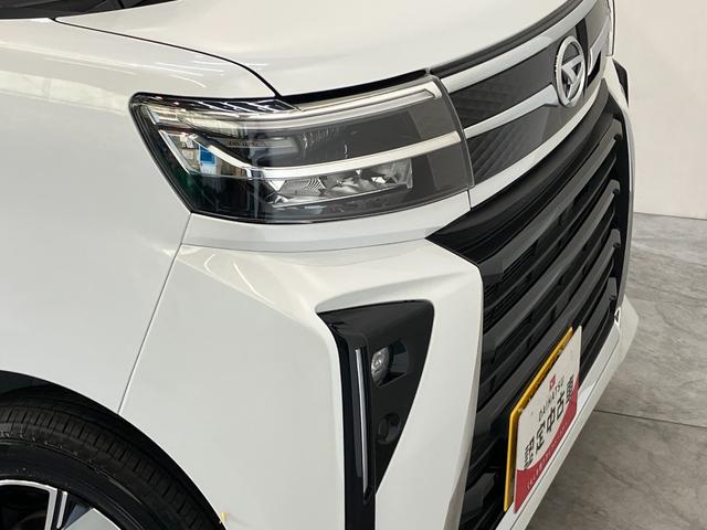 タントカスタムＸリミテッド　レーダークルコン　届出済未使用車衝突被害軽減ブレーキ　コーナーセンサー　バックカメラ（ナビ装着時用）　両側電動スライドドア　前席シートヒーター　電動パーキングブレーキ　ＬＥＤ　オートライト　オートエアコン　クルコン　スマートキー（滋賀県）の中古車