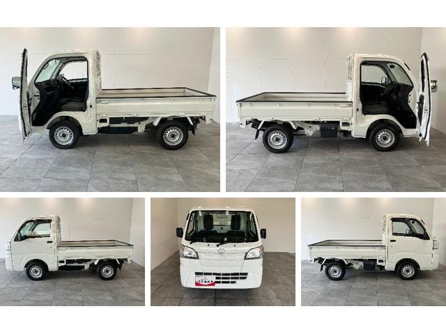 ハイゼットトラックスタンダード 4WD 5MT 走行1万8千キロ弱パートタイム4WD 5速マニュアル車 AM/FMラジオ パワステ マニュアルエアコン マニュアルレベリング 4枚リーフスプリング 荷台マット ゲートプロテクター バッテリーカバー(滋賀県)の中古車