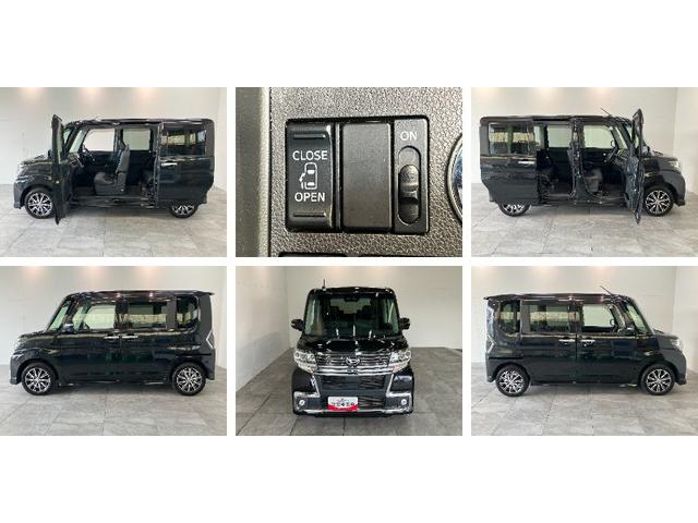 タントカスタムＸトップエディションＳＡ３　フルセグナビ　Ｂカメラ衝突被害軽減ブレーキ　フルセグナビ　Ｂｌｕｅｔｏｏｔｈ　ＤＶＤ再生　ＵＳＢ　バックカメラ　ＥＴＣ　左側電動スライドドア　シートヒーター　ＬＥＤ　オートライト　スマートキー　電格ミラー　エコアイドル（滋賀県）の中古車