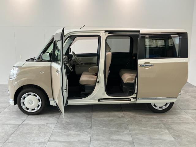 ムーヴキャンバスGメイクアップSA3 フルセグナビ Bカメラ 両側パワスラ衝突被害軽減ブレーキ フルセグナビ DVD再生 Bluetooth USB バックカメラ 前後ドラレコ ETC TVコントロール 両側電動スライドドア オートライト オートエアコン エコアイドル(滋賀県)の中古車