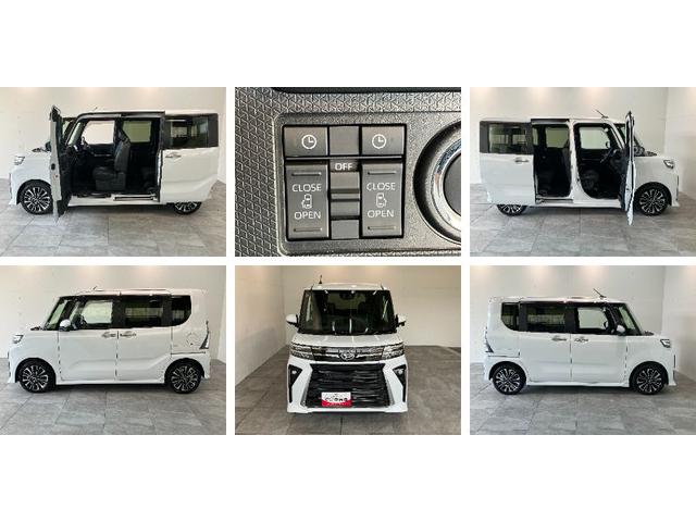 タントカスタムRS ターボ 10型ナビ Pカメラ 前後ドラレコ衝突被害軽減ブレーキ コーナーセンサー 10型フルセグナビ Bluetooth DVD再生 USB パノラマカメラ 前後ドラレコ 両側電動スライドドア 前席シートヒーター レーダークルーズコントロール(滋賀県)の中古車