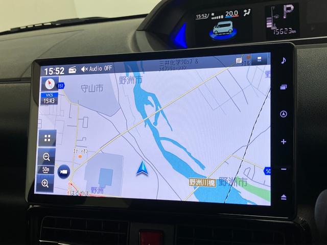 タントカスタムRS ターボ 10型ナビ Pカメラ 前後ドラレコ衝突被害軽減ブレーキ コーナーセンサー 10型フルセグナビ Bluetooth DVD再生 USB パノラマカメラ 前後ドラレコ 両側電動スライドドア 前席シートヒーター レーダークルーズコントロール(滋賀県)の中古車