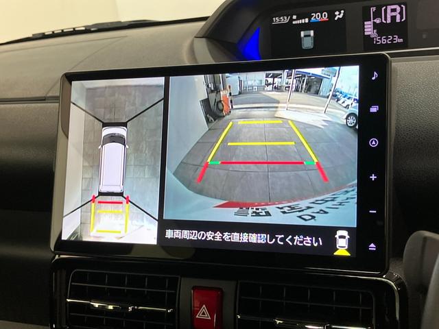タントカスタムRS ターボ 10型ナビ Pカメラ 前後ドラレコ衝突被害軽減ブレーキ コーナーセンサー 10型フルセグナビ Bluetooth DVD再生 USB パノラマカメラ 前後ドラレコ 両側電動スライドドア 前席シートヒーター レーダークルーズコントロール(滋賀県)の中古車