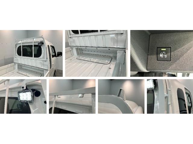 ハイゼットトラックジャンボエクストラ　４ＷＤ　９型Ｄ・Ａ　届出済未使用車衝突被害軽減ブレーキ　コーナーセンサー　９型ディスプレイオーディオ　Ｂｌｕｅｔｏｏｔｈ　ＵＳＢ　バックカメラ　ＬＥＤ　スマートキー　パワーウインドウ　４ＷＤ　デフロック　荷台作業灯　ストロング防錆（滋賀県）の中古車