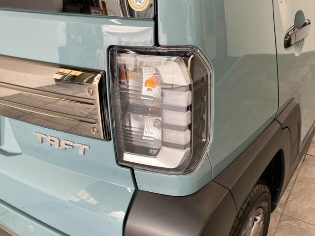 タフトGダーククロムベンチャー 9型D.A 届出済未使用車衝突被害軽減ブレーキ コーナーセンサー 9型ディスプレイオーディオ フルセグ Bluetooth USB バックカメラ 前席シートヒーター 電動パーキング LED オートライト レーダクルーズ(滋賀県)の中古車