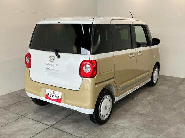 ムーヴキャンバスストライプスＧ　両側パワスラ　ＬＥＤ　届出済未使用車衝突被害軽減ブレーキ　コーナーセンサー　バックカメラ（ナビ装着時用）　両側電動スライドドア　前席シートヒーター　電動パーキングブレーキ　ＬＥＤ　オートライト　オートエアコン　スマートキー　エコアイドル（滋賀県）の中古車