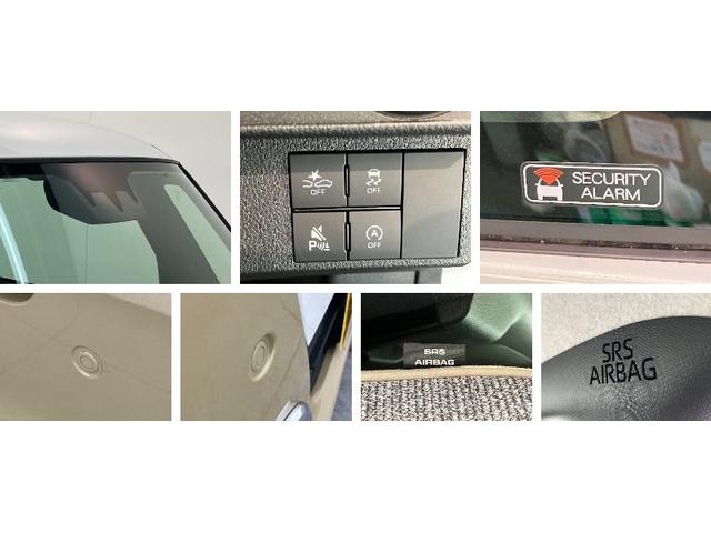 ムーヴキャンバスストライプスＧ　両側パワスラ　ＬＥＤ　届出済未使用車衝突被害軽減ブレーキ　コーナーセンサー　バックカメラ（ナビ装着時用）　両側電動スライドドア　前席シートヒーター　電動パーキングブレーキ　ＬＥＤ　オートライト　オートエアコン　スマートキー　エコアイドル（滋賀県）の中古車