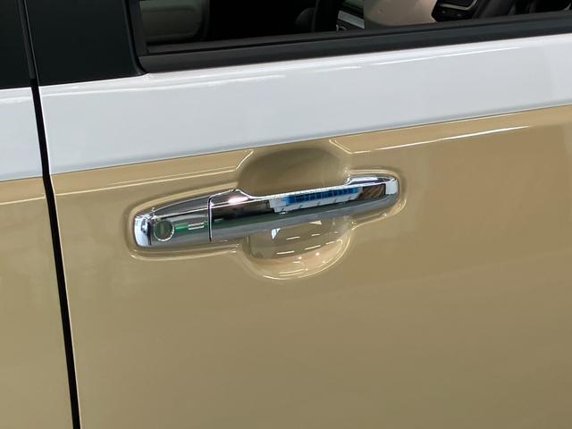 ムーヴキャンバスストライプスＧ　両側パワスラ　ＬＥＤ　届出済未使用車衝突被害軽減ブレーキ　コーナーセンサー　バックカメラ（ナビ装着時用）　両側電動スライドドア　前席シートヒーター　電動パーキングブレーキ　ＬＥＤ　オートライト　オートエアコン　スマートキー　エコアイドル（滋賀県）の中古車