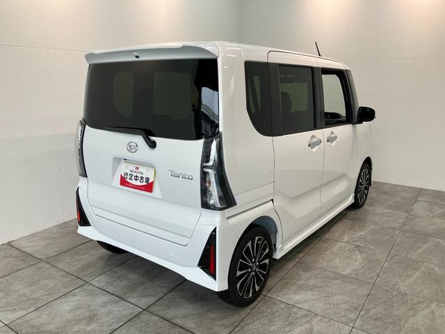 タントカスタムＲＳリミテッド　ターボ　両側パワスラ　届出済未使用車衝突被害軽減ブレーキ　コーナーセンサー　バックカメラ（ナビ装着時用）　両側電動スライドドア　前席シートヒーター　レーダークルーズ　ＬＥＤ　オートライト　オートエアコン　スマートキー　エコアイドル（滋賀県）の中古車