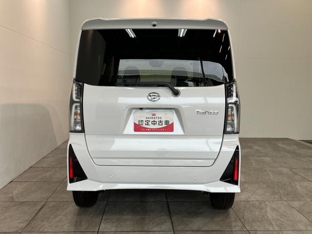 タントカスタムＲＳリミテッド　ターボ　両側パワスラ　届出済未使用車衝突被害軽減ブレーキ　コーナーセンサー　バックカメラ（ナビ装着時用）　両側電動スライドドア　前席シートヒーター　レーダークルーズ　ＬＥＤ　オートライト　オートエアコン　スマートキー　エコアイドル（滋賀県）の中古車