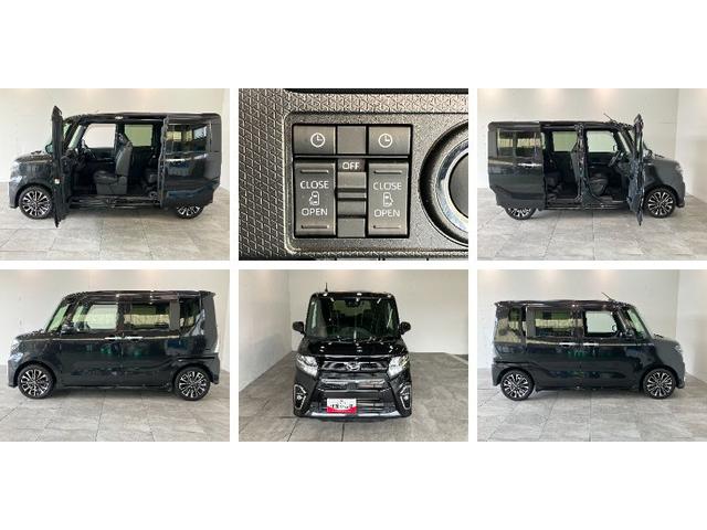タントカスタムRS ターボ 9型ナビ バックカメラ 前後ドラレコ衝突被害軽減ブレーキ コーナーセンサー 9型フルセグナビ Bluetooth DVD再生 USB バックカメラ 前後ドラレコ 両側電動スライドドア 前席シートヒーター LED クルーズコントロール(滋賀県)の中古車