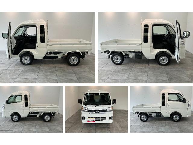 ハイゼットトラックジャンボエクストラ　４ＷＤ　５ＭＴ　ＬＥＤ　届出済未使用車衝突被害軽減ブレーキ　コーナーセンサー　ＬＥＤヘッドライト　オートライト　スマートキー　パワーウインドウ　電動格納式ミラー　荷台作業灯　４ＷＤ　デフロック　Ｈｉ−Ｌｏ切り替え　届出済未使用車（滋賀県）の中古車