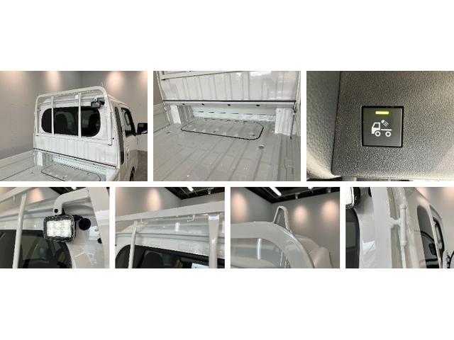 ハイゼットトラックジャンボエクストラ　４ＷＤ　５ＭＴ　ＬＥＤ　届出済未使用車衝突被害軽減ブレーキ　コーナーセンサー　ＬＥＤヘッドライト　オートライト　スマートキー　パワーウインドウ　電動格納式ミラー　荷台作業灯　４ＷＤ　デフロック　Ｈｉ−Ｌｏ切り替え　届出済未使用車（滋賀県）の中古車