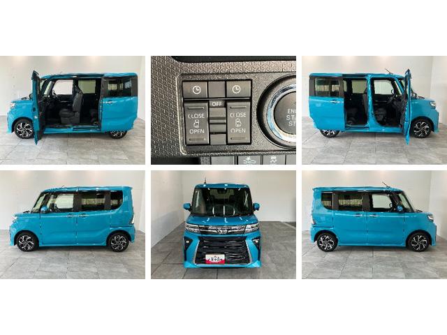 タントカスタムX 9型ディスプレイオーディオ Bカメラ ドラレコ衝突被害軽減ブレーキ コーナーセンサー 9型ディスプレイオーディオ フルセグ Bluetooth USB パノラマカメラ 前後ドラレコ 両側電動スライドドア 前席シートヒーター LED スマートキー(滋賀県)の中古車