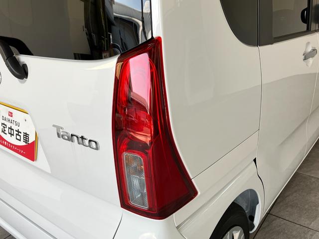 タントＸリミテッド　コーナーセンサー　両側パワスラ　届出済未使用車衝突被害軽減ブレーキ　コーナーセンサー　バックカメラ（ナビ装着時用）　両側電動スライドドア　前席シートヒーター　電動パーキングブレーキ　ＬＥＤ　オートライト　オートエアコン　スマートキー　エコアイドル（滋賀県）の中古車