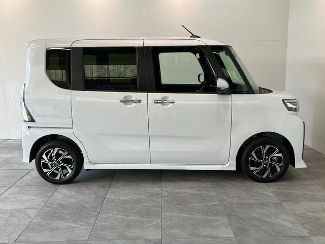 タントカスタムXリミテッド レーダークルーズ 届出済未使用車衝突被害軽減ブレーキ コーナーセンサー バックカメラ(ナビ装着時用) 両側電動スライドドア 前席シートヒーター 電動パーキングブレーキ LED オートライト オートエアコン レーダークルーズ(滋賀県)の中古車