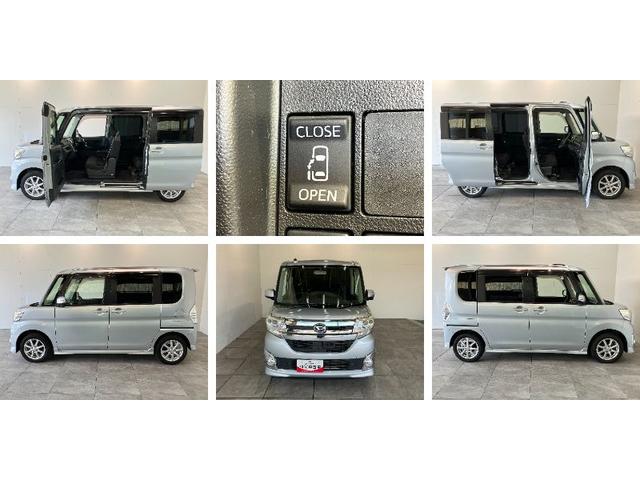 タントカスタムX SA ワンセグナビ バックカメラ スマートキー衝突被害軽減ブレーキ ワンセグナビ Bluetooth DVD再生 USB バックカメラ ETC 左側電動スライドドア LED オートライト オートエアコン 電格ミラー スマートキー エコアイドル(滋賀県)の中古車
