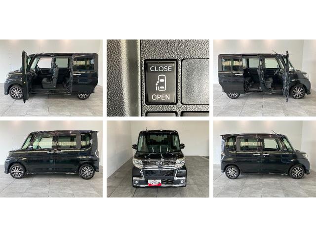 タントカスタムＸトップエディションＳＡ２　８型ナビ　バックカメラ衝突被害軽減ブレーキ　８インチフルセグナビ　Ｂｌｕｅｔｏｏｔｈ　ＤＶＤ再生　ＵＳＢ　バックカメラ　ドラレコ　左側電動スライドドア　ＬＥＤ　オートライト　オートエアコン　スマートキー　エコアイドル（滋賀県）の中古車