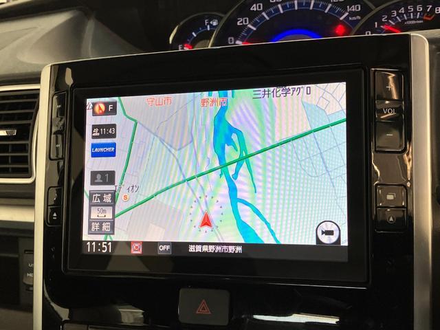 タントカスタムＸトップエディションＳＡ２　８型ナビ　バックカメラ衝突被害軽減ブレーキ　８インチフルセグナビ　Ｂｌｕｅｔｏｏｔｈ　ＤＶＤ再生　ＵＳＢ　バックカメラ　ドラレコ　左側電動スライドドア　ＬＥＤ　オートライト　オートエアコン　スマートキー　エコアイドル（滋賀県）の中古車