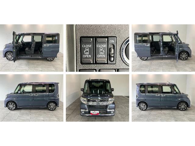 タントカスタムＲＳトップエディションＳＡ３　ターボ　８型ナビ衝突被害軽減ブレーキ　８型フルセグナビ　Ｂｌｕｅｔｏｏｔｈ　ＤＶＤ再生　ＵＳＢ　バックカメラ　両側電動スライドドア　シートヒーター　ＬＥＤ　オートライト　オートエアコン　スマートキー　エコアイドル（滋賀県）の中古車