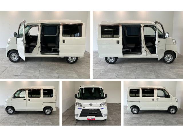 ハイゼットカーゴスペシャルSA3 4WD CDステレオ AT車 LEDライト衝突被害軽減ブレーキ スマアシ CDステレオ オートライト マニュアルレベリング 両側スライドドア LEDヘッドライト エコアイドル パートタイム4WD タイヤ4本新品交換済み(滋賀県)の中古車