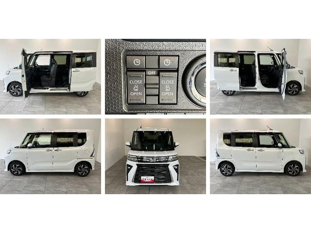 タントカスタムX 9型ディスプレイオーディオ Bカメラ ドラレコ衝突被害軽減ブレーキ コーナーセンサー ディスプレイオーディオ フルセグ Bluetooth USB バックカメラ 前後ドラレコ ETC 両側電動スライドドア 前席シートヒーター LED スマートキー(滋賀県)の中古車