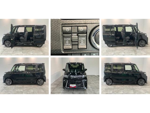 タントカスタムＲＳリミテッド　ターボ　９型Ｄ・Ａ　レーダークルーズ衝突被害軽減ブレーキ　コーナーセンサー　９型ディスプレイオーディオ　Ｂｌｕｅｔｏｏｔｈ　ＵＳＢ　バックカメラ　両側電動スライドドア　前席シートヒーター　ＬＥＤ　レーダークルーズ　スマートキー　ターボ（滋賀県）の中古車