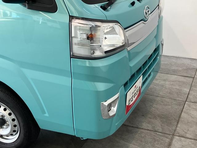 ハイゼットトラックエクストラＳＡIIIｔ　４ＷＤ　５ＭＴ　キーレス　車検整備付衝突被害軽減ブレーキ　４ＷＤ　Ｈｉ−Ｌｏ切り替え　デフロック　４枚リーフスプリング　ＣＤステレオ　キーレスエントリー　パワーウインドウ　荷台作業灯　マニュアルレベリング　５速マニュアルミッション車（滋賀県）の中古車