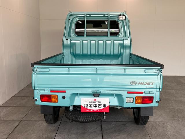 ハイゼットトラックエクストラＳＡIIIｔ　４ＷＤ　５ＭＴ　キーレス　車検整備付衝突被害軽減ブレーキ　４ＷＤ　Ｈｉ−Ｌｏ切り替え　デフロック　４枚リーフスプリング　ＣＤステレオ　キーレスエントリー　パワーウインドウ　荷台作業灯　マニュアルレベリング　５速マニュアルミッション車（滋賀県）の中古車