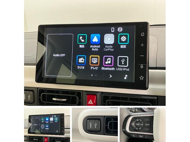 ムーヴキャンバスストライプスG 9型ディスプレイオーディオ バックカメラ衝突被害軽減ブレーキ コーナーセンサー 9型ディスプレイオーディオ フルセグ Bluetooth USB バックカメラ 両側電動スライドドア 前席シートヒーター LED ワイヤレス充電器 エコアイドル(滋賀県)の中古車