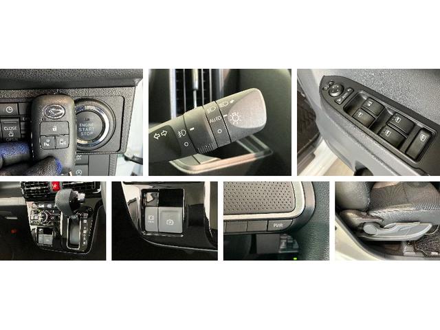 タントカスタムＲＳウェルカムシートリフト　ターボ　パワークレーン衝突被害軽減ブレーキ　コーナーセンサー　ＣＤステレオ　バックカメラ（ナビ装着時用）　両側電動スライドドア　前席シートヒーター　電動パーキングブレーキ　ＬＥＤ　オートエアコン　スマートキー　エコアイドル（滋賀県）の中古車