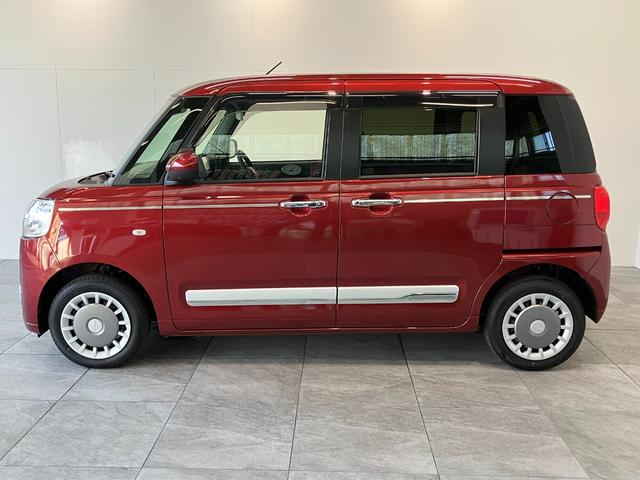 ムーヴキャンバスセオリーGターボ 4WD フルセグナビ Pカメラ ドラレコ衝突被害軽減ブレーキ フルセグナビ DVD再生 Bluetooth USB パノラマカメラ 前後ドラレコ 両側電動スライドドア レーダークルーズ シートヒーター LED オートエアコン エコアイドル(滋賀県)の中古車