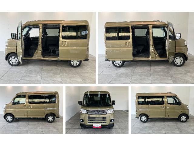 アトレーX 4WD ターボ フルセグナビ バックカメラ 前後ドラレコ衝突被害軽減ブレーキ フルセグナビ DVD再生 Bluetooth USB バックカメラ 前後ドラレコ 両側スライドドア スマートインナーミラー LED オートエアコン スマートキー 4WD ターボ(滋賀県)の中古車