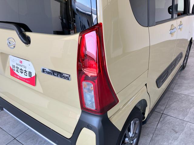 タントファンクロスリミテッド　両側電動スライドドア　クルコン衝突被害軽減ブレーキ　コーナーセンサー　バックカメラ（ナビ装着時用）　両側電動スライドドア　前席シートヒーター　ＬＥＤ　オートライト　オートエアコン　スマートキー　レーダークルーズ　エコアイドル（滋賀県）の中古車
