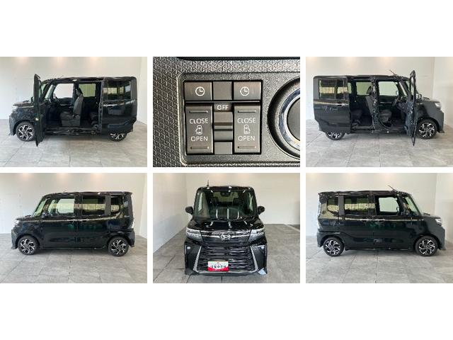 タントカスタムXリミテッド フルセグナビ Bカメラ 届出済未使用車衝突被害軽減ブレーキ コーナーセンサー フルセグナビ Bluetooth DVD再生 USB バックカメラ 前後ドラレコ ETC 両側電動スライドドア 前席シートヒーター LED レーダークルーズ(滋賀県)の中古車