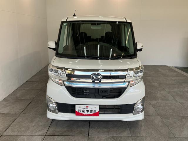 タントカスタムＲＳ　ＳＡ　ターボ　ワンセグナビ　Ｂカメラ　ＬＥＤ衝突被害軽減ブレーキ　ワンセグナビ　バックカメラ　両側電動スライドドア　ＬＥＤヘッドライト　オートライト　オートエアコン　スマートキー　電動格納式ミラー　エコアイドル　ターボ　タイヤ４本新品交換済み（滋賀県）の中古車