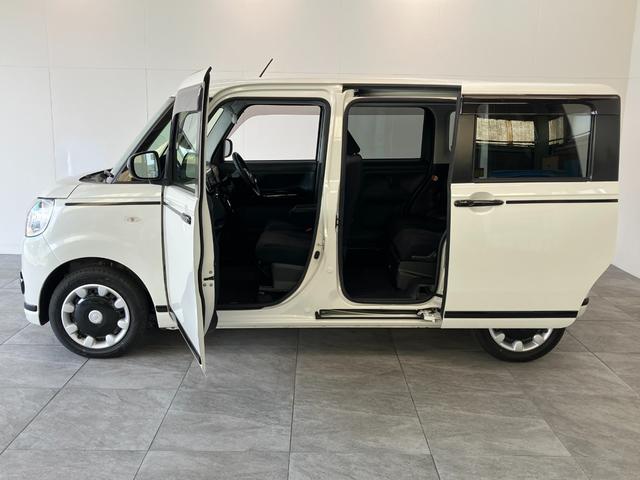 ムーヴキャンバスＧブラックアクセントＶＳ　ＳＡ３　８型ナビ　パノラマカメラ衝突被害軽減ブレーキ　８型フルセグナビ　ＤＶＤ　Ｂｌｕｅｔｏｏｔｈ　ＵＳＢ　パノラマカメラ　前後ドラレコ　両側電動スライド　シートヒーター　ＬＥＤ　オートエアコン　エコアイドル　タイヤ４本新品交換済（滋賀県）の中古車