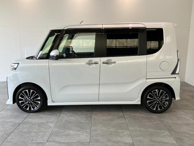タントカスタムRSターボ IDLEレス 9型DA 駐車支援システム衝突被害軽減ブレーキ コーナーセンサー 9型ディスプレイオーディオ フルセグ Bluetooth USB Pカメラ ドラレコ 両側電動スライドドア シートヒーター LED スマートキー IDLEレス(滋賀県)の中古車