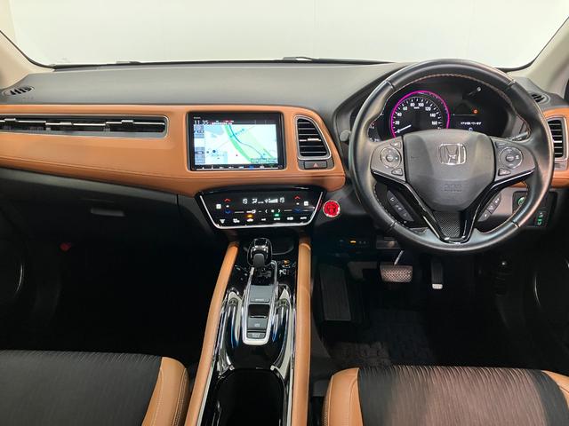 ヴェゼルハイブリッドZ・ホンダセンシング 8型ナビ バックカメラ衝突被害軽減ブレーキ 8型フルセグナビ DVD Bluetooth USB バックカメラ 前後ドラレコ ETC LED パドルシフト レーダークルーズ オートエアコン スマートキー エコアイドル(滋賀県)の中古車