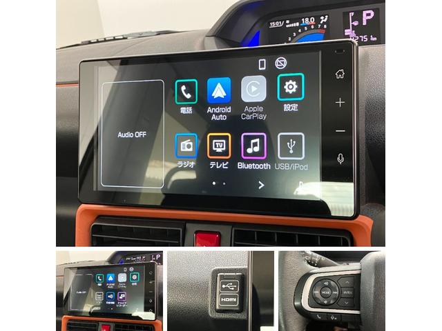 タントファンクロスターボ IDLEレス 4WD 9D.A Bカメラ衝突被害軽減ブレーキ コーナーセンサー 9型ディスプレイオーディオ Bluetooth USB バックカメラ 前後ドラレコ 両側パワスラ シートヒーター LED レーダークルーズ タイヤ4本新品交換済(滋賀県)の中古車